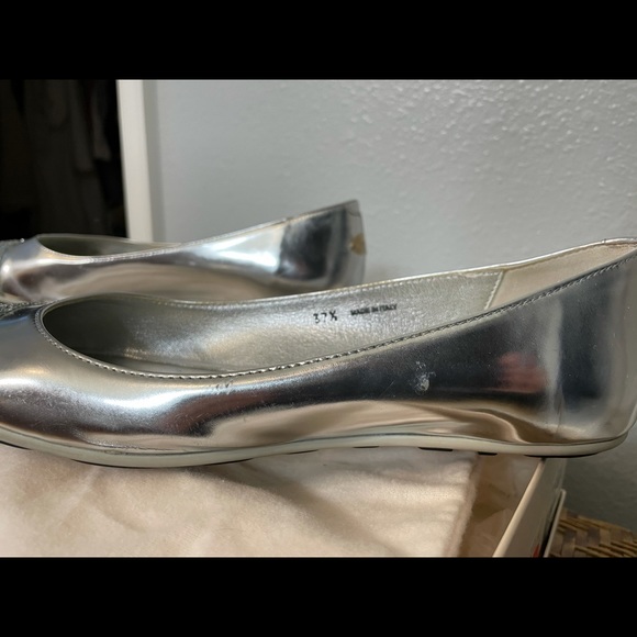 Jimmy Choo silver glitter WHIRL flats - Picture 5 of 7